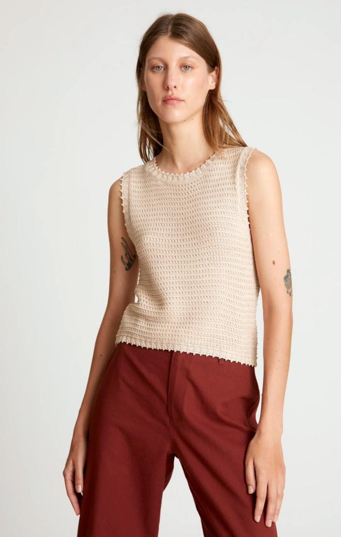 TOP CROCHET BEIGE