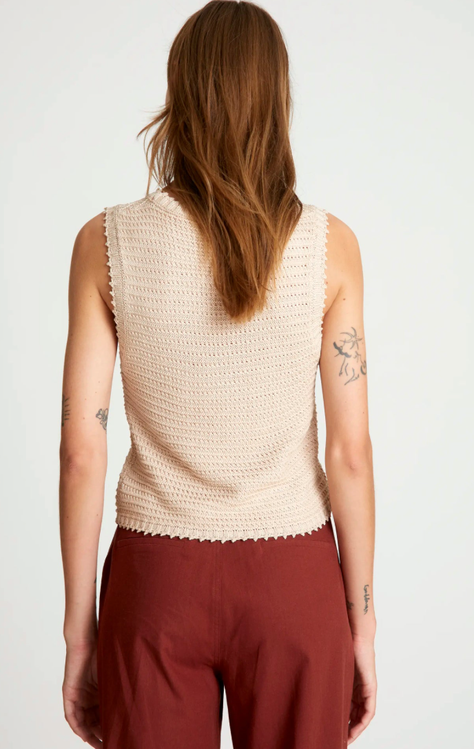 TOP CROCHET BEIGE