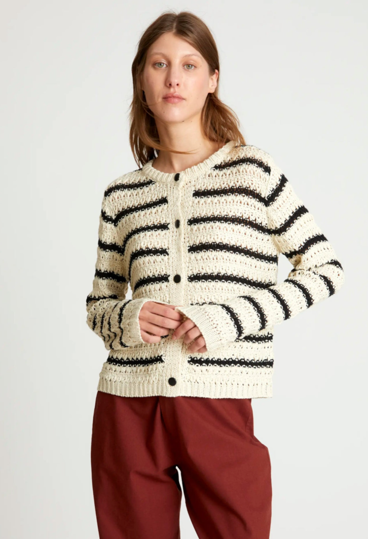 CARDIGAN CROCHET A RIGHE