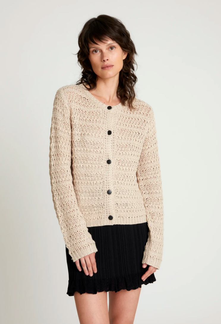 CARDIGAN CROCHET BEIGE