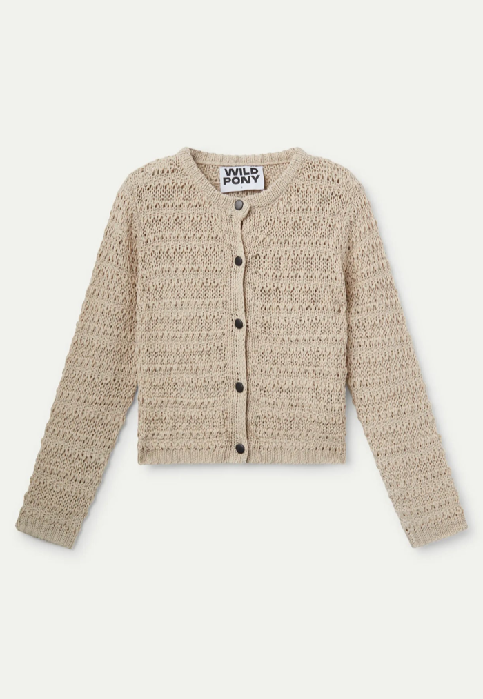 CARDIGAN CROCHET BEIGE