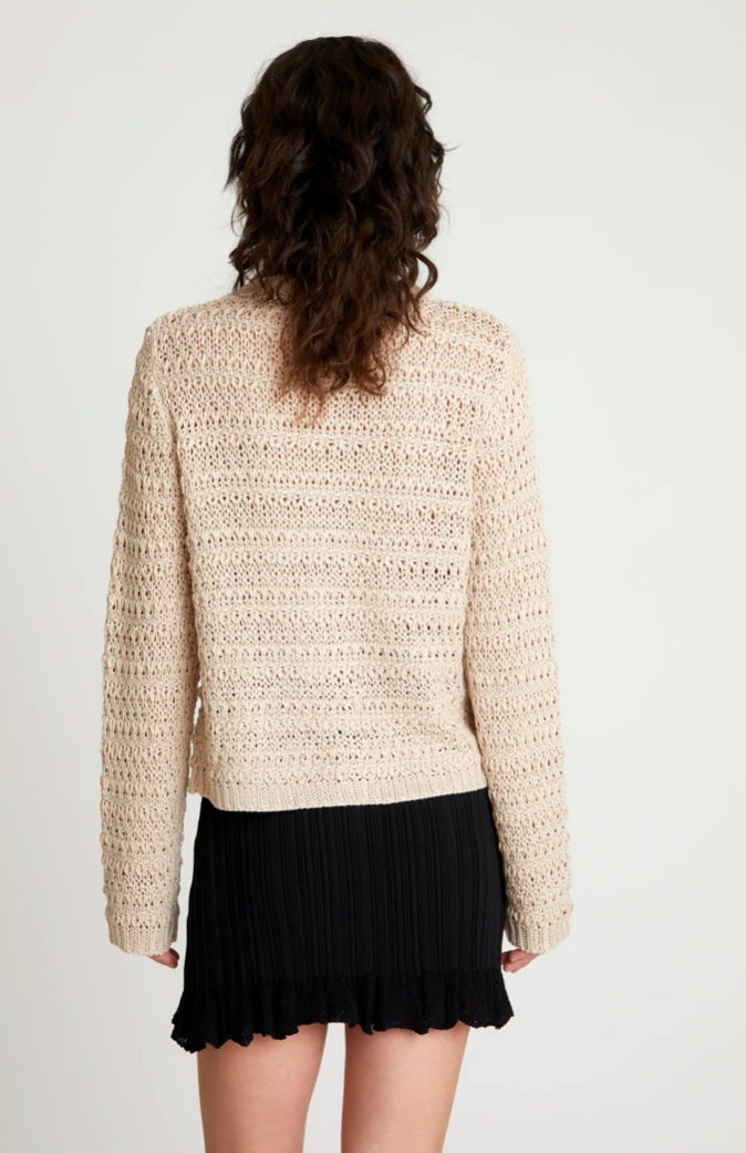 CARDIGAN CROCHET BEIGE