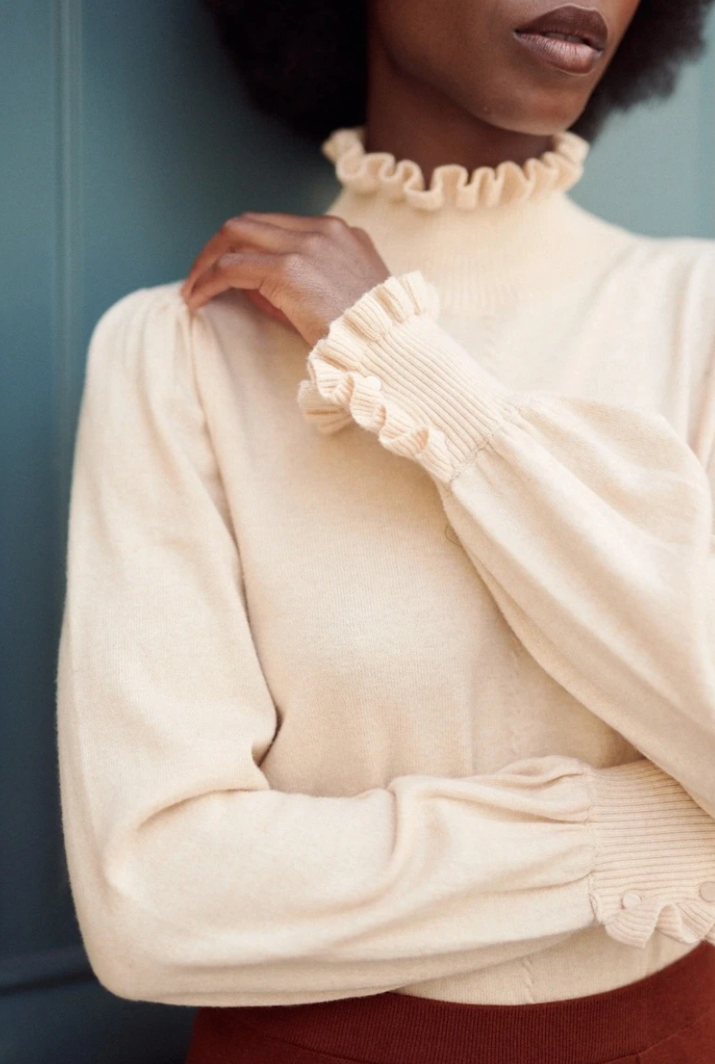 DOLCEVITA COTONE E LANA COLOR CREMA