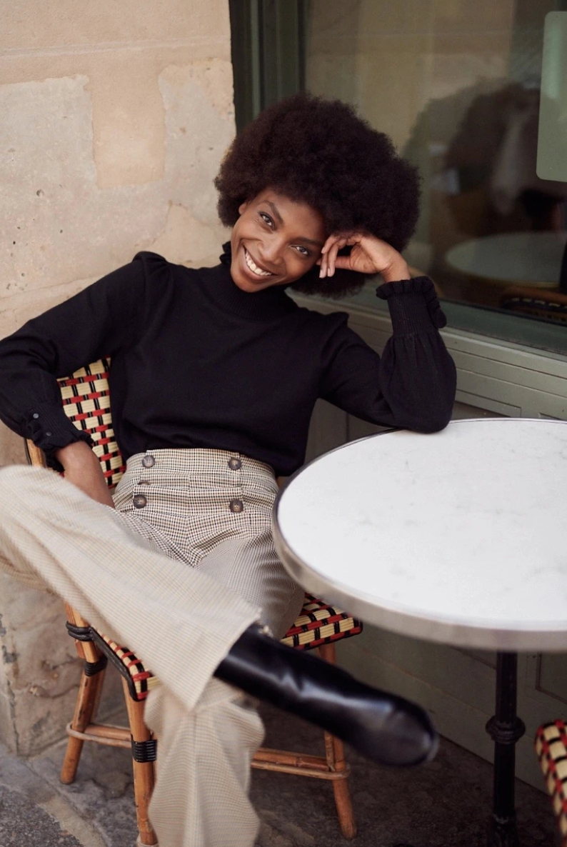 DOLCEVITA COTONE E LANA COLOR NERO