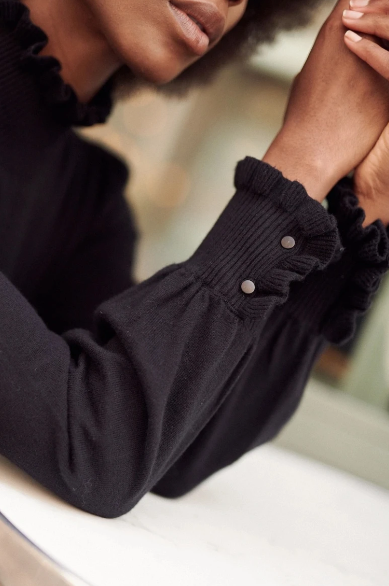 DOLCEVITA COTONE E LANA COLOR NERO