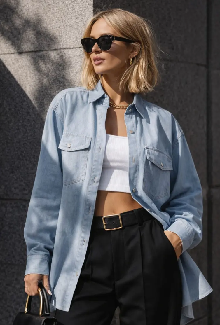 CAMICIA IN DENIM