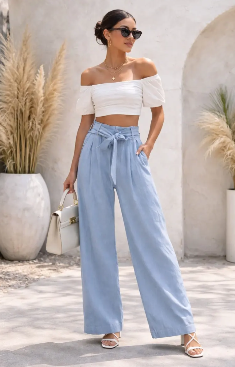PANTALONI IN DENIM LEGGERO