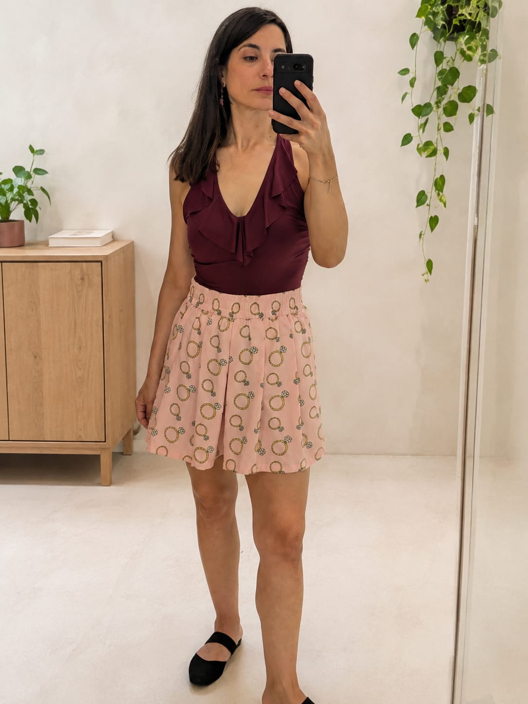 SHORTS ROSA CON STAMPA