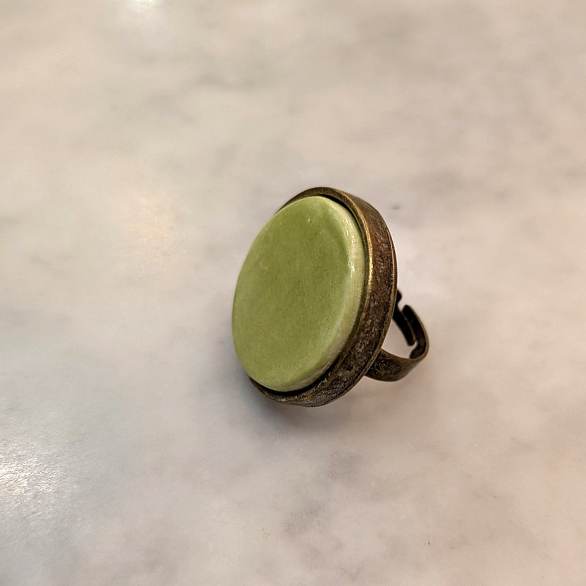 ANELLO IN CERAMICA ARTIGIANALE REGOLABILE