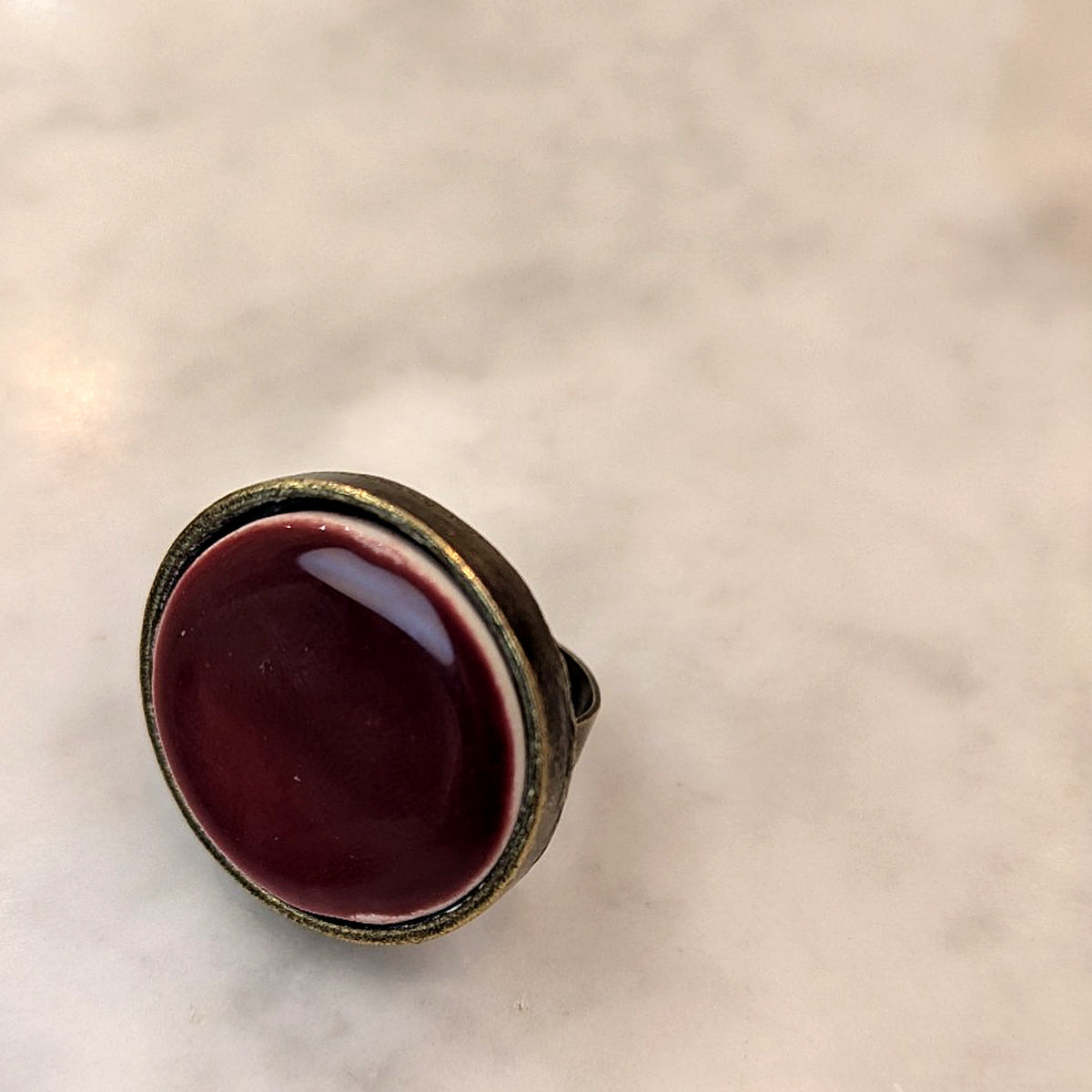 ANELLO IN CERAMICA ARTIGIANALE REGOLABILE