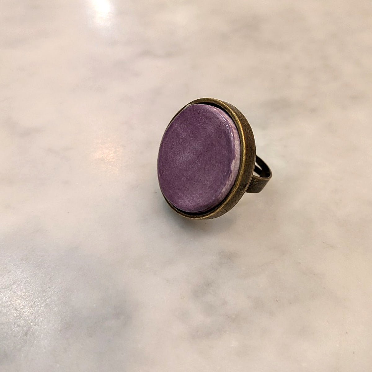 ANELLO IN CERAMICA ARTIGIANALE REGOLABILE