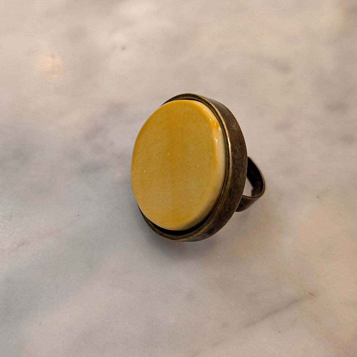 ANELLO IN CERAMICA ARTIGIANALE REGOLABILE