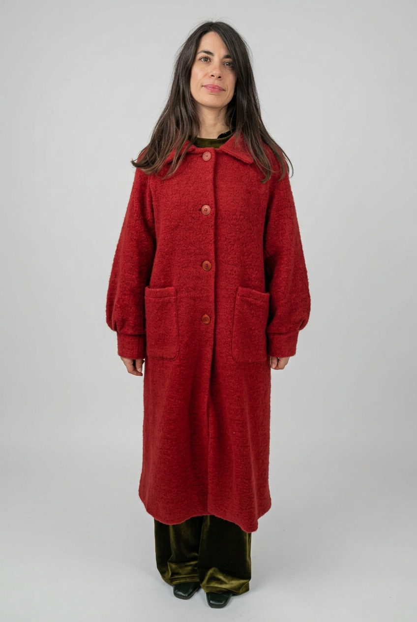 Cappotto rosso con bottoni – Compañía Fantástica
