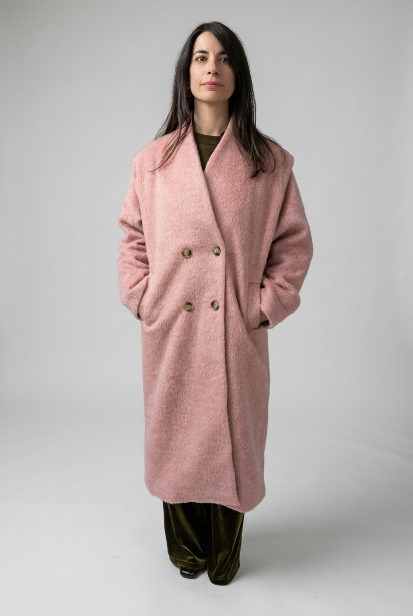 Cappotto doppiopetto rosa – Wild Pony
