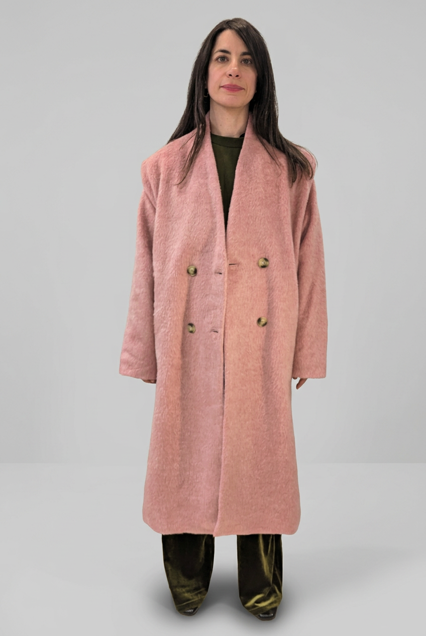 Cappotto doppiopetto rosa – Wild Pony