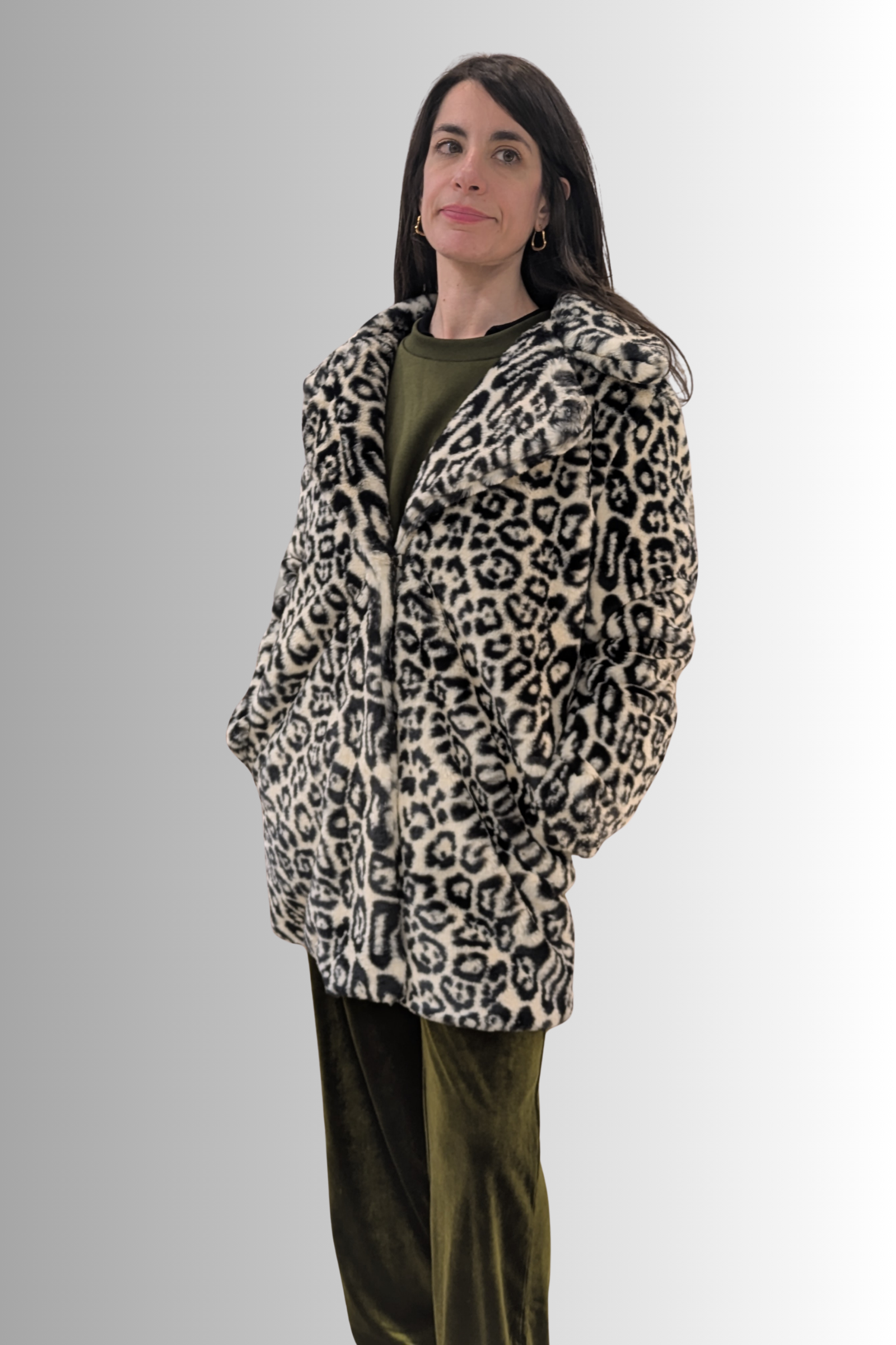 Cappotto animalier effetto pelliccia – Compañía Fantástica