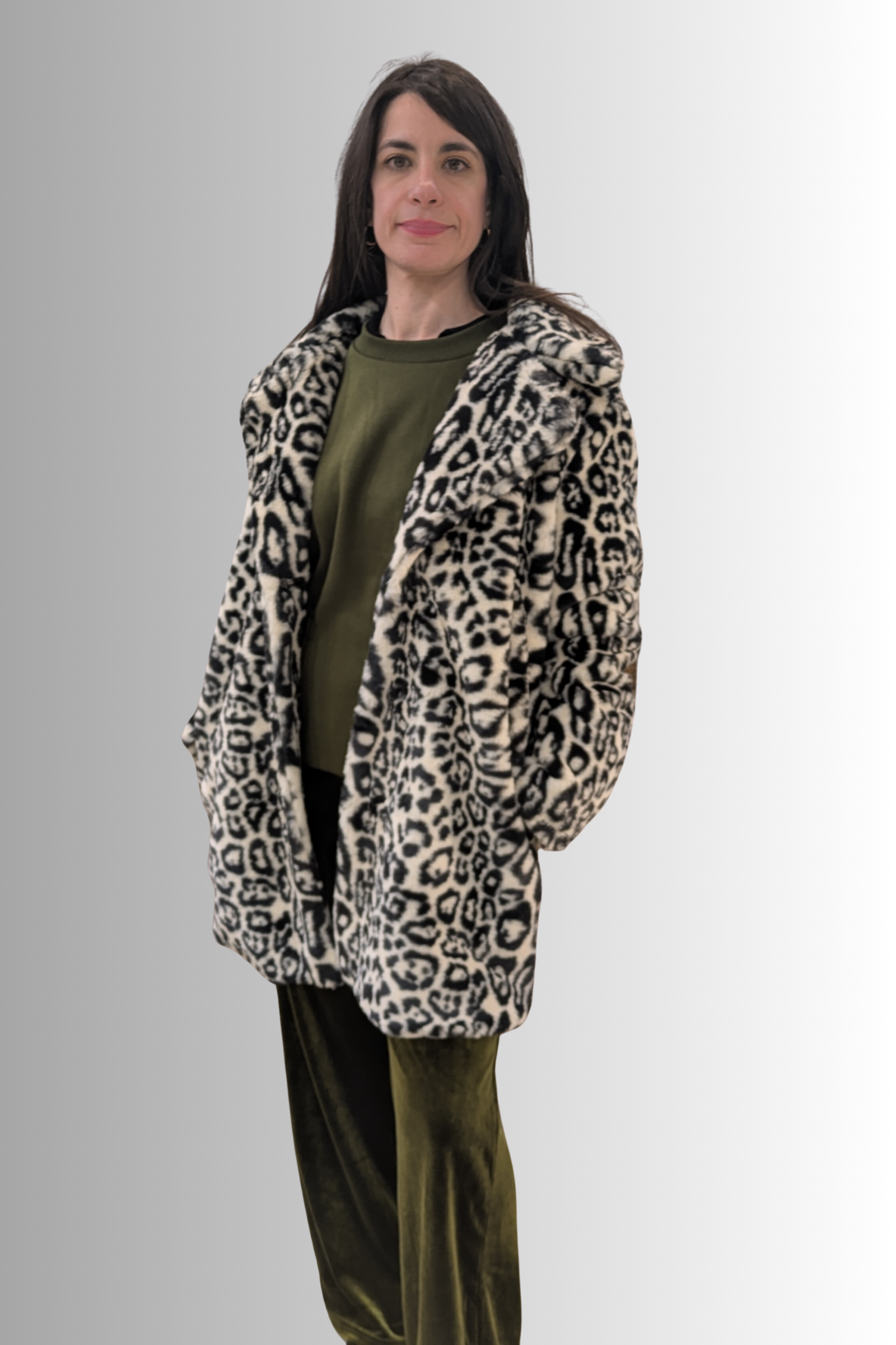 Cappotto animalier effetto pelliccia – Compañía Fantástica