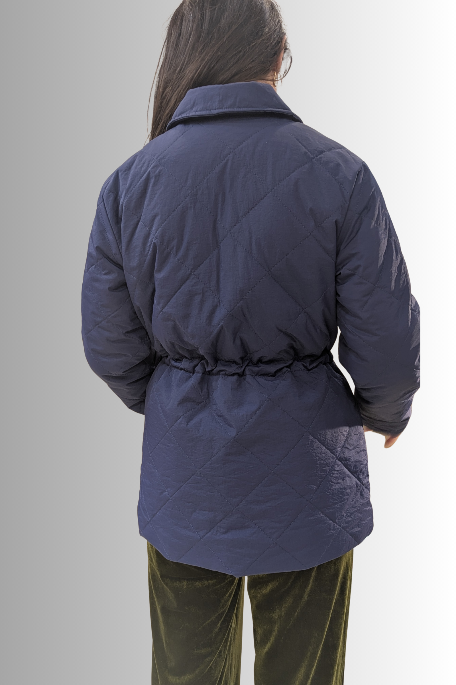 Giacca trapuntata blu con coulisse – Compañía Fantástica