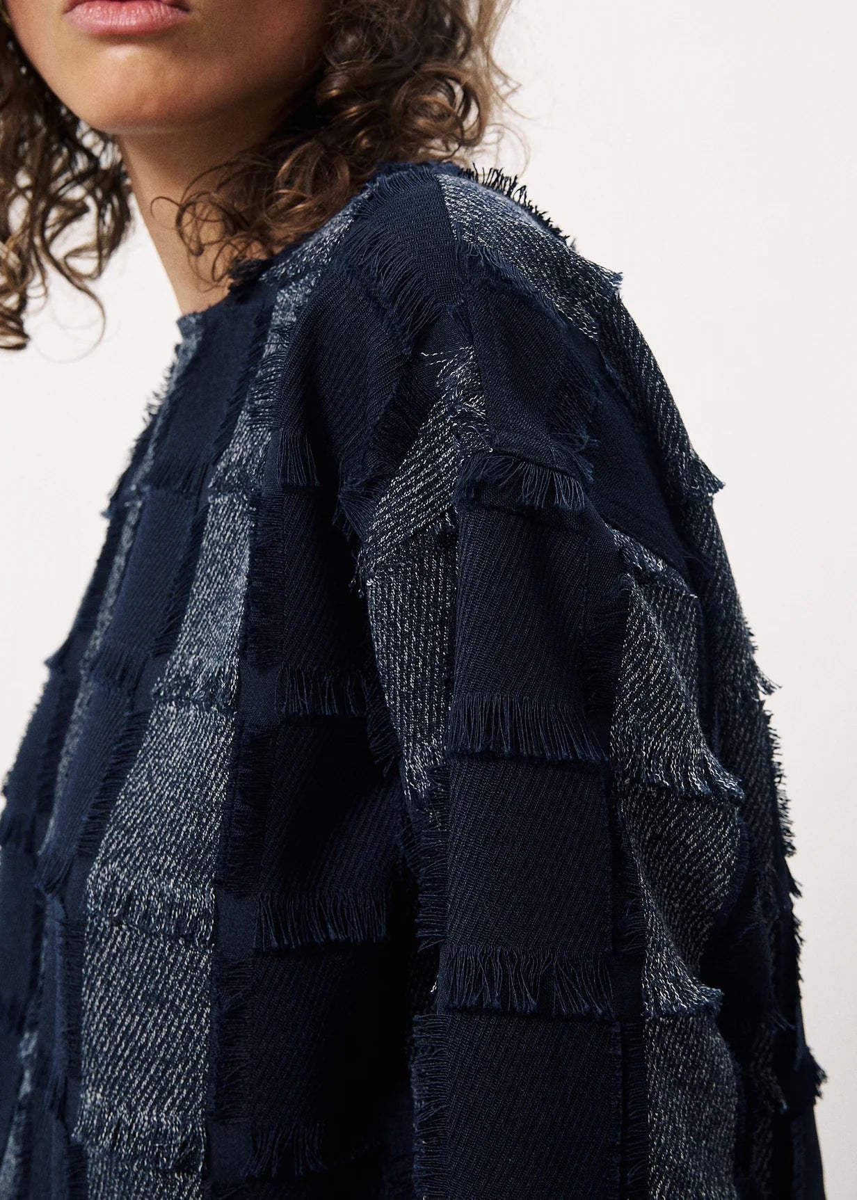 TOP IN DENIM JACQUARD