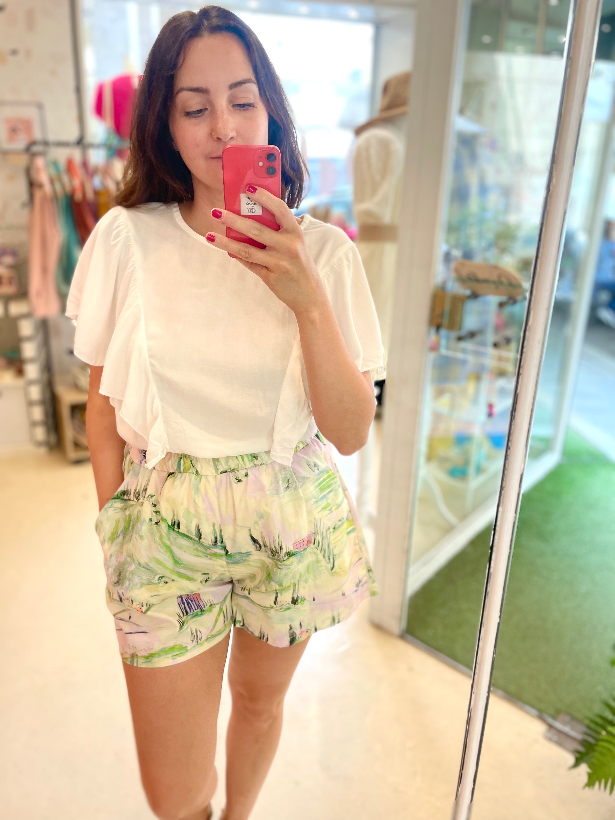 TOP BIANCO CON SPALLA COPERTA