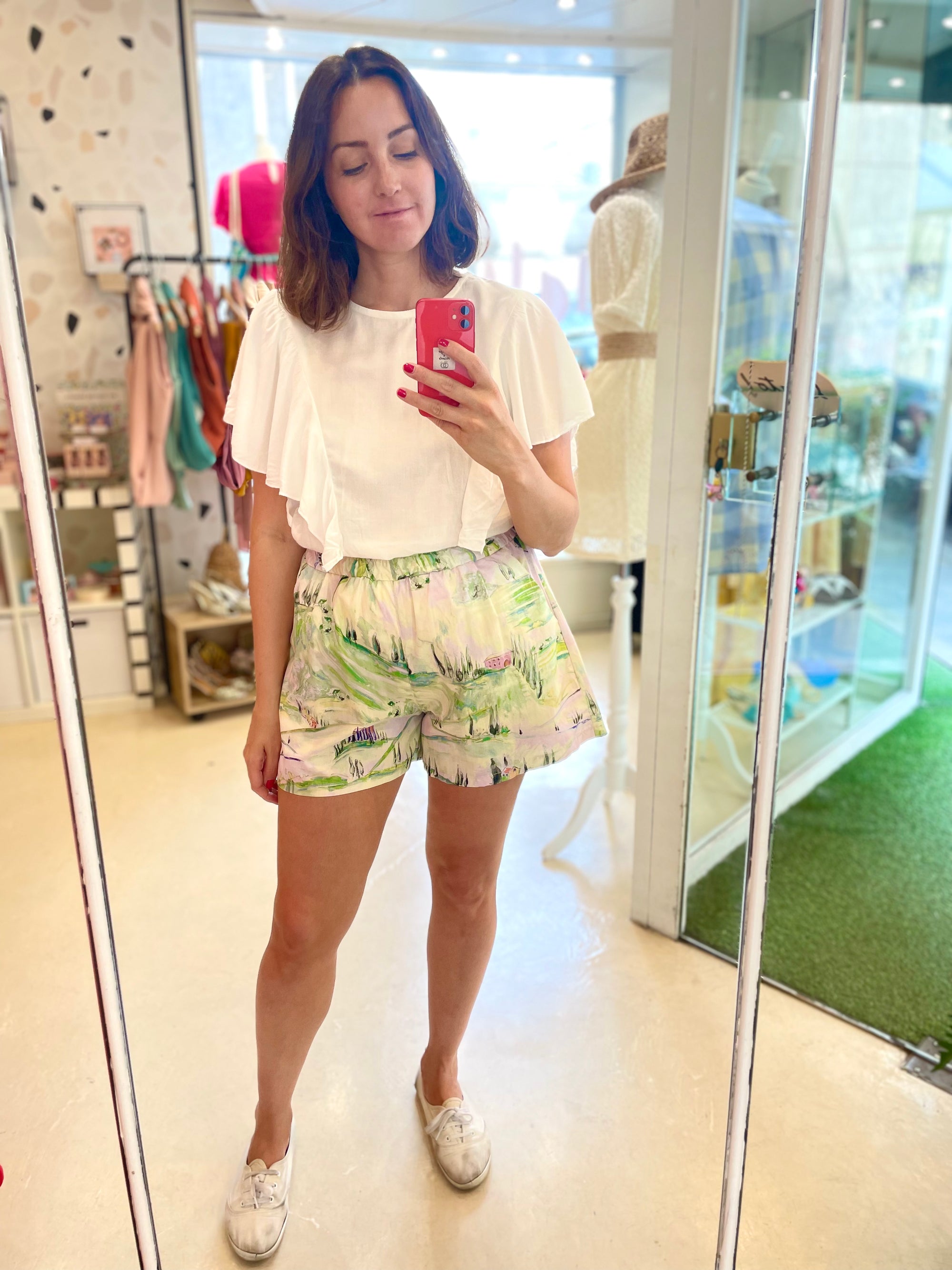 TOP BIANCO CON SPALLA COPERTA