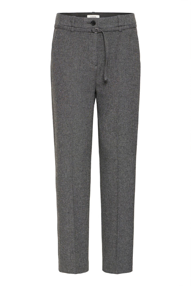 PANTALON GRIGI A VITA ALTA