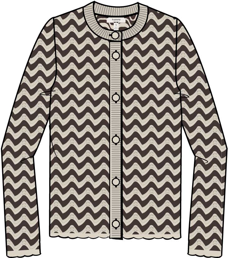 CARDIGAN ZIG ZAG