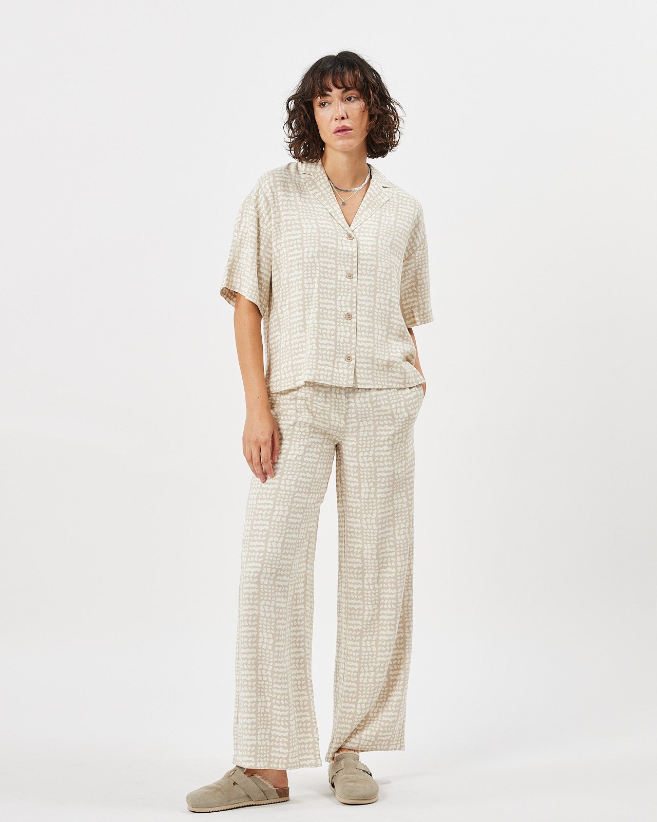 CAMICIA AMPIA FANTASIA SABBIA