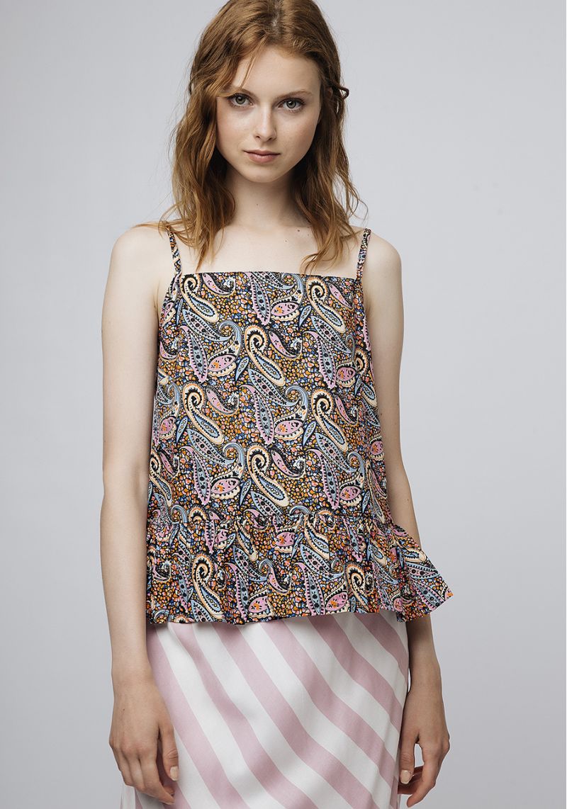 TOP FANTASIA PAISLEY COTONE