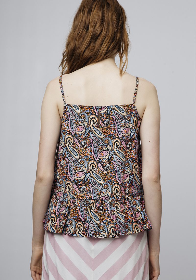 TOP FANTASIA PAISLEY COTONE