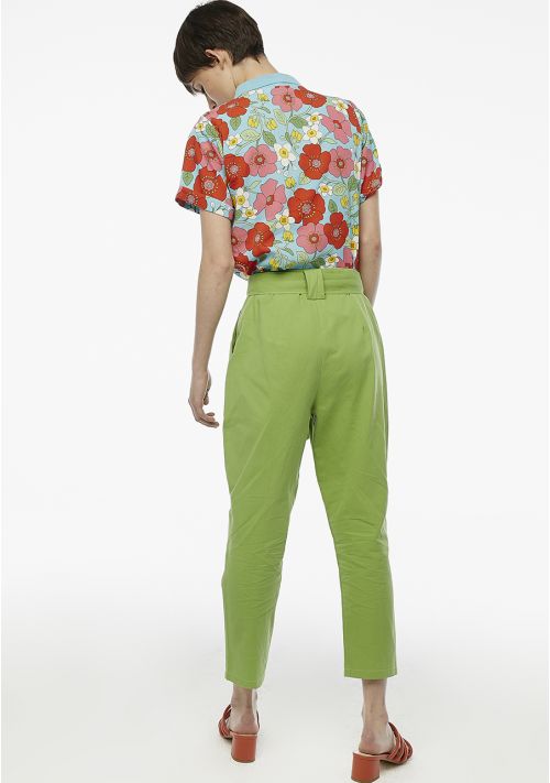 PANTALONI VERDI IN COTONE