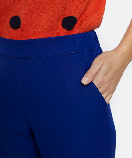 PANTALONI ALLA CAVIGLIA DIRITTI BLU ELETTRICO