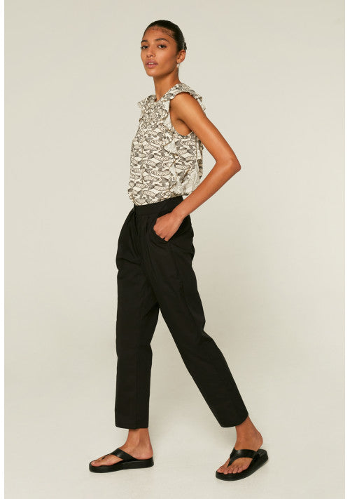 PANTALONI ALLA CAVIGLIA NERI