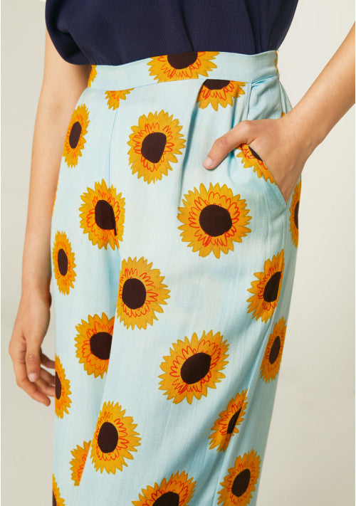 PANTALONI CON GIRASOLI