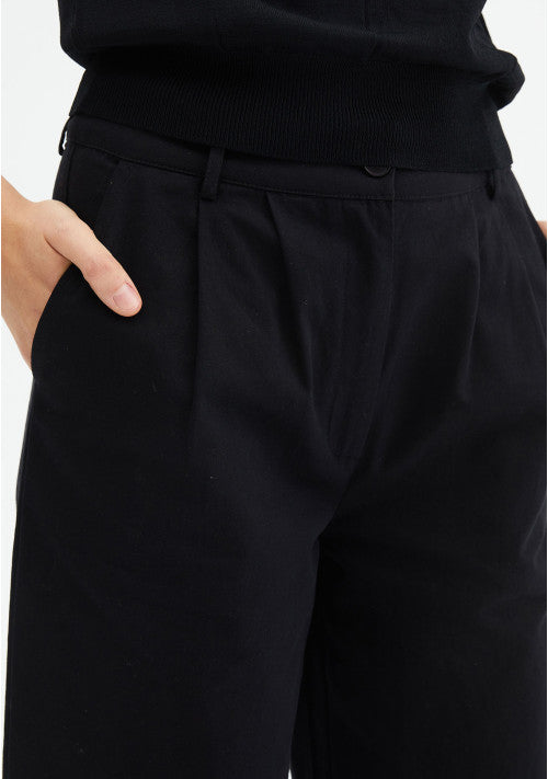 PANTALONI NERI IN COTONE