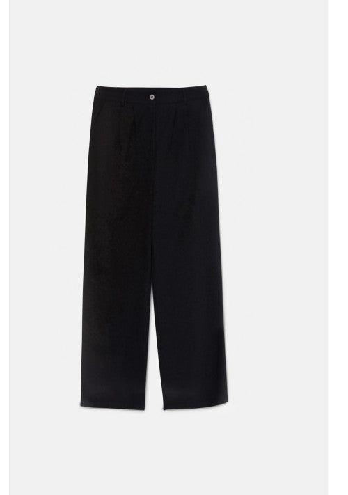 PANTALONI NERI IN COTONE