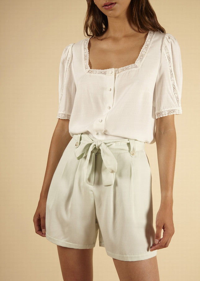 SHORTS VERDE ACQUA