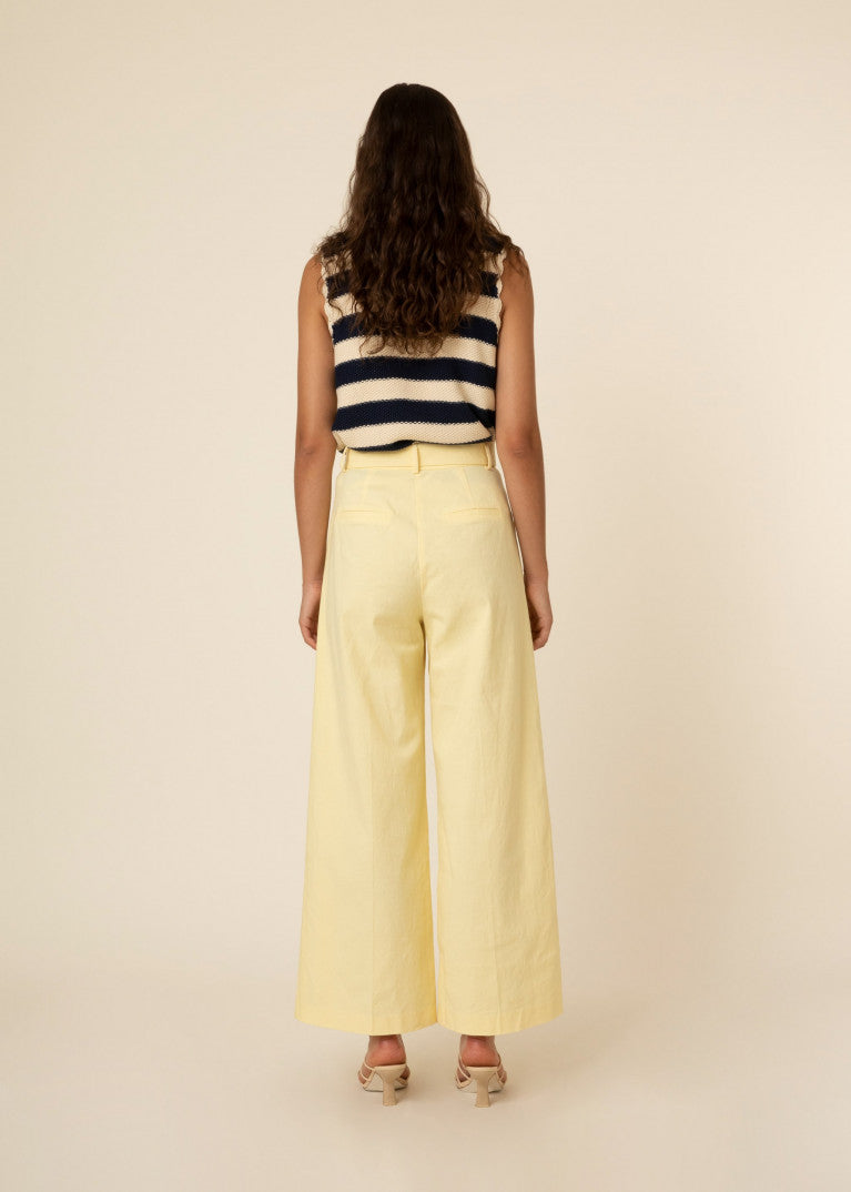 PANTALONI GIALLI ALLA CAVIGLIA