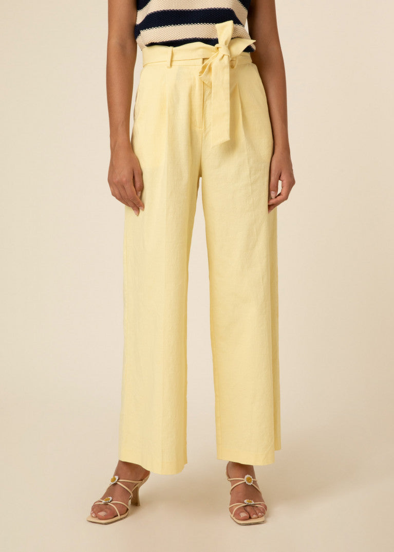 PANTALONI GIALLI ALLA CAVIGLIA
